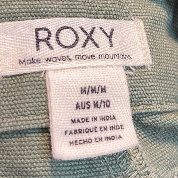 Roxy Eternal Change Green Dungarees Overalls Casual Boho - Picture 13 of 14